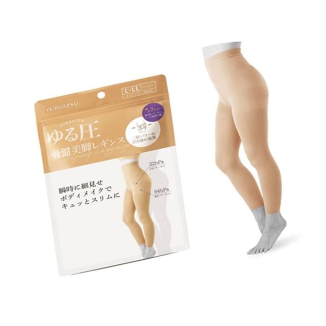 힙업 압박 레깅스 베이지 일본팬티스타킹 힙업레깅스 일본레깅스