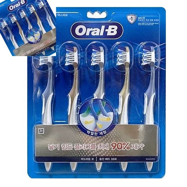 오랄비 크로스액션 프로엑스퍼트 칫솔 5P 가족칫솔 성인칫솔 휴대용칫솔 회사칫솔