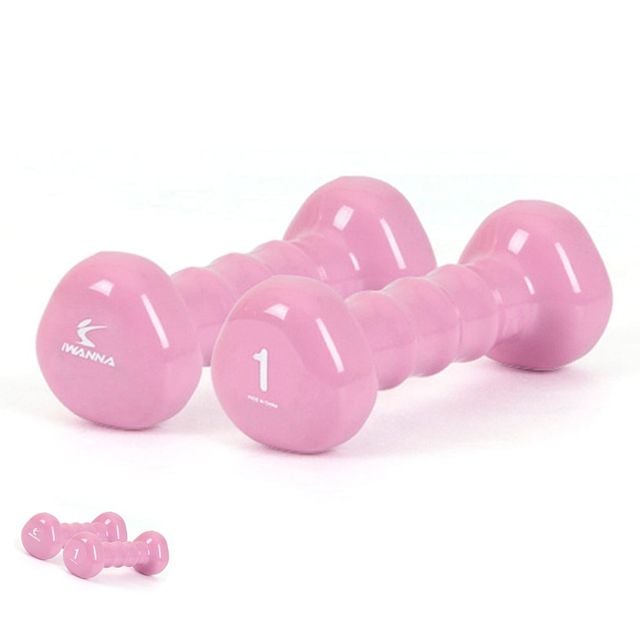 덤벨 아령운동 아령 PVC 삼각아령 1kg 단품1개 스위트라일락