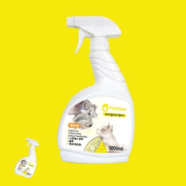 강아지오줌탈취제 강아지냄새제거 레몬향 강아지 탈취제 1000ml