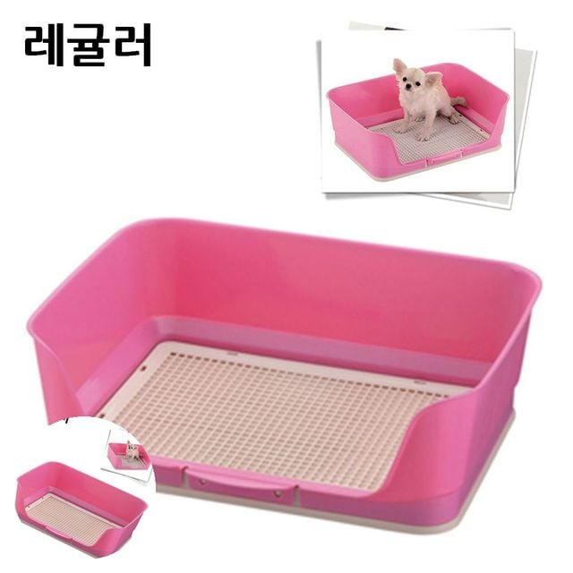강아지패드판 강아지배변패드판 강아지 벽면용 화장실 레귤러 핑크