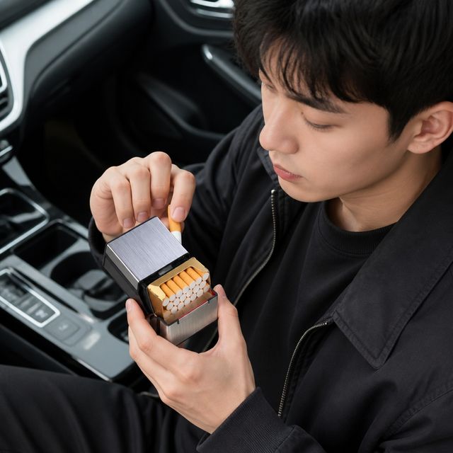 마그네틱 금속 담배갑 휴대용 흡연 보관함 초경량 케이스