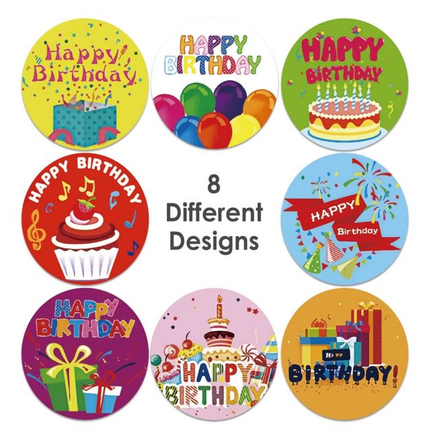 스마일 생일축하 핸드메이드 롤 스티커 - 이미지 6