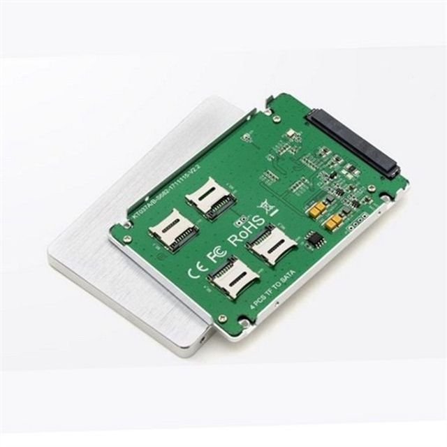 tf 카드 컨버터 tf 카드 ssd 변환 마이크로 어댑터 하드드라이브 2.5인치 드라이브 알루미늄 데이터 컴퓨터