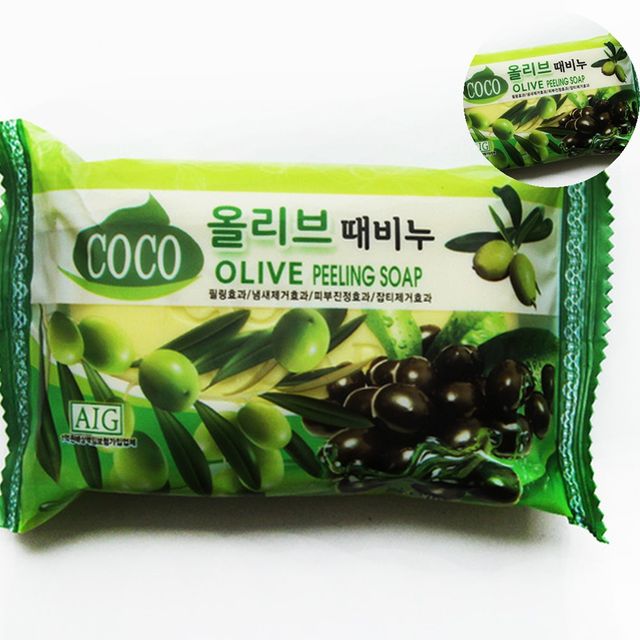 바디워시바 스크럽 올리브때비누