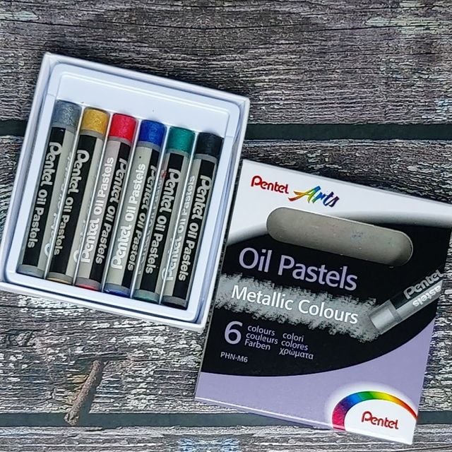 펜텔 Oil Pastel New 메탈릭컬러 6색세트