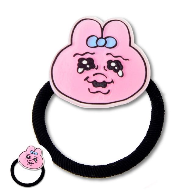 초등학생머리끈 여아머리끈 머리끈 빤쮸토끼 아크릴 헤어끈 눈물