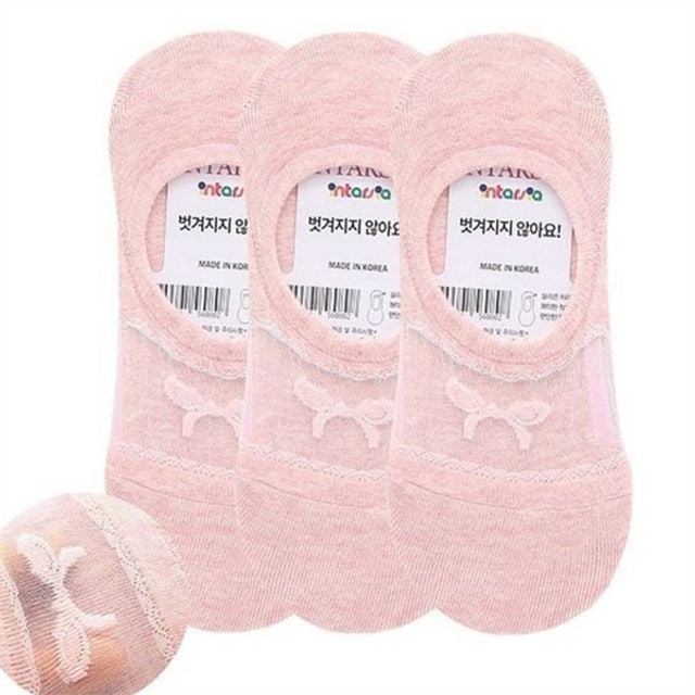 여성 리본 양말 여성 무지 양말 데일리 통기성 로우컷 짧은 여름 페이크삭스 스니커즈 운동화 실리콘