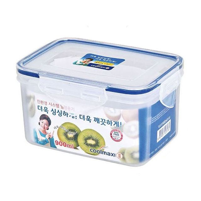 쿨맥시 밀폐용기 냉장고 정리 반찬통 사각 15호 900ml
