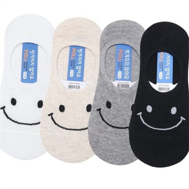 남성 스마일 덧신 남성 면 덧신 베이직 심플 페이크삭스 논슬립 데일리 여름 스니커즈 슬립온 로우컷 발목