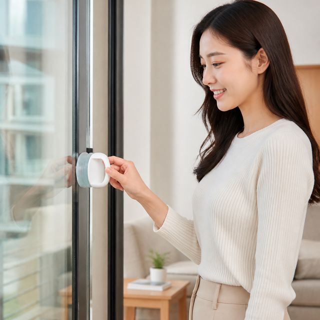 부착식 무타공 가구 문손잡이 미니 스티커형 노브 현관 방문 보수 부품 - 이미지 1