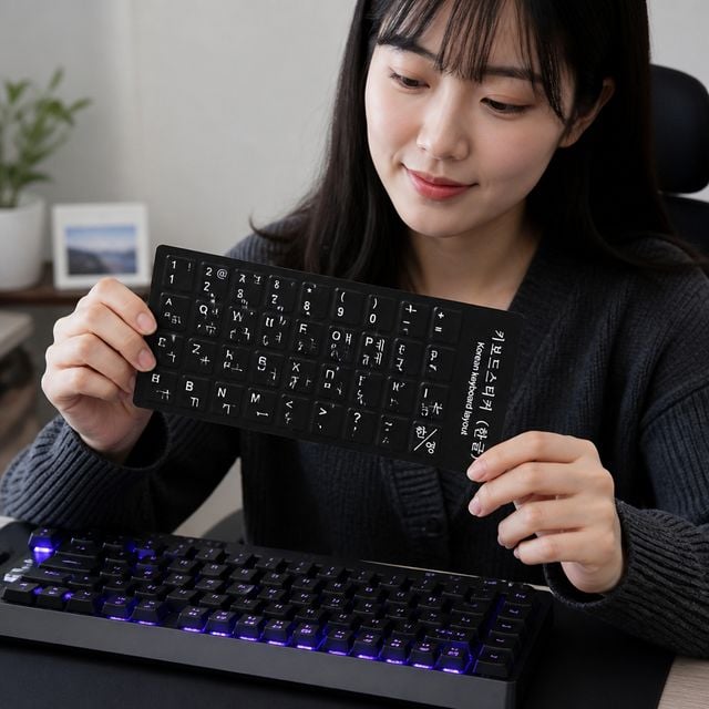 한글 스티커 영문 자판 기계식 악세서리 표기