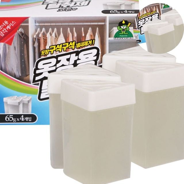 집안탈취제 생활탈취제 옷장용탈취제 65g x 4개 코튼향