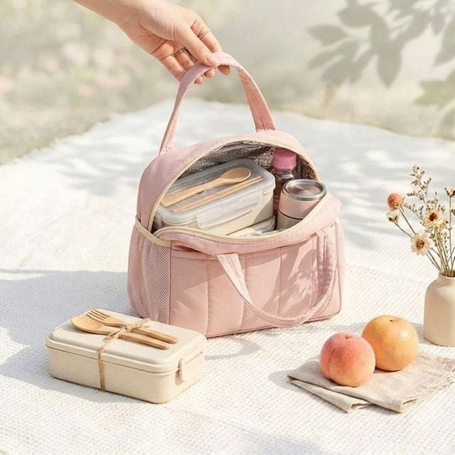 델리 무드 방수 대용량 보온보냉 도시락 가방 직장인