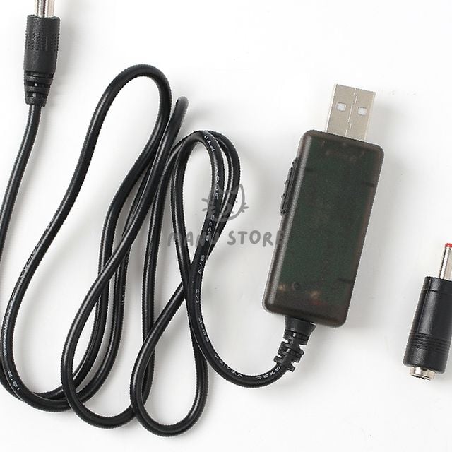 어댑터연결선 USB승격케이블 승압 케이블 5V to 9V-12V 1M