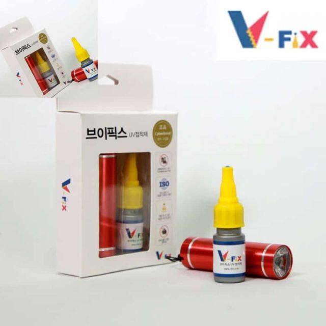 브이픽스 Uv 10ml LED 라이트 조광기 세트 UV 접합제 다용도 강력