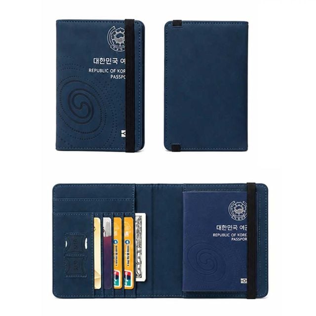 RFID 차단 PU가죽 여권지갑 여행용 여권케이스 카드수납 항공권수납 여권커버 여행지갑 멀티 수납