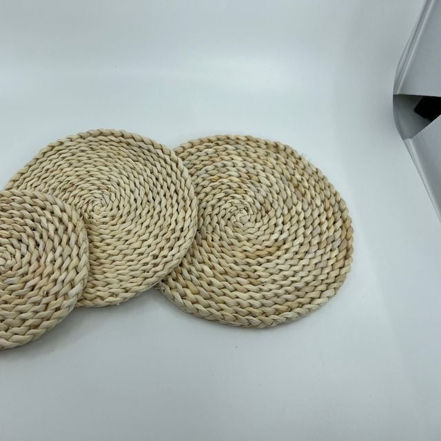 라탄 티코스터 냄비 컵 받침