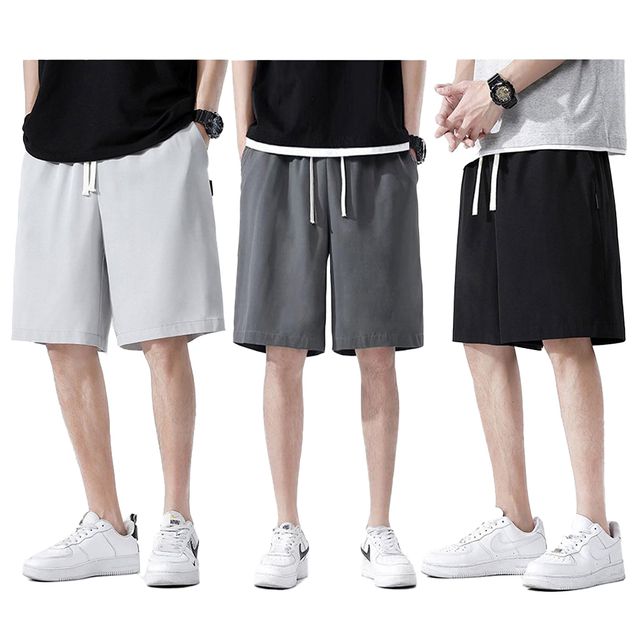남자 편한 고무줄 허리밴딩 반바지 트레이닝 팬츠