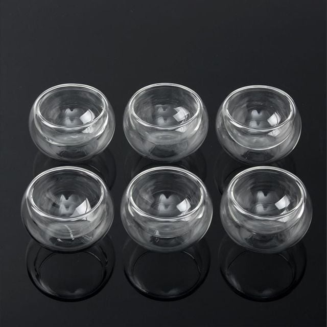 내열유리 투명 찻잔 6p세트 50ml