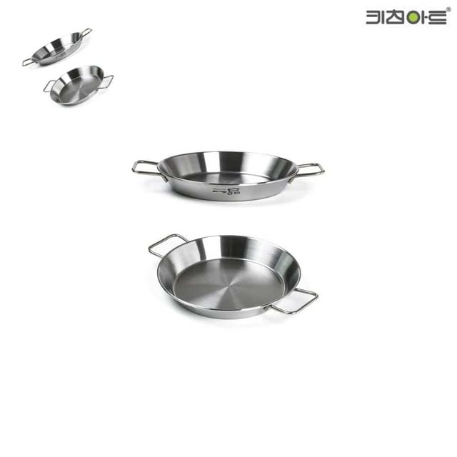 일품 인덕션 빠에야팬 24cm 캠핑접시 캠핑냄비 스텐빠에야 빠에야접시