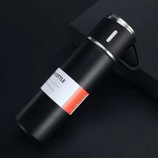 북유럽 세라믹 식기 세트 블랙 골드 접시 조합 500ml - 이미지 2