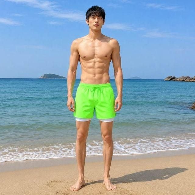 반바지 겸용 실용 남성 수영복 트렁크 쇼츠 팬츠 비치웨어