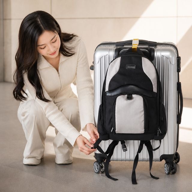 캐리어 고정 밴드 여행용 가방 도난 방지 스트랩 보조 연결줄