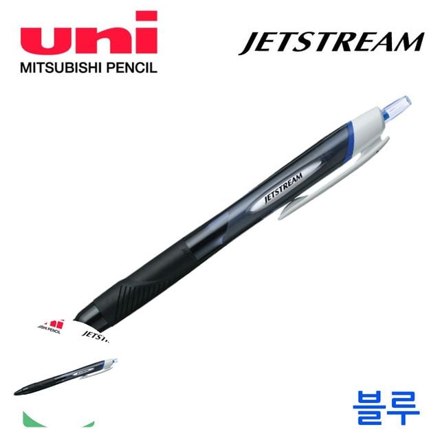 캐릭터펜 팬 제트스트림 볼펜 1.0mm 10개입 블루