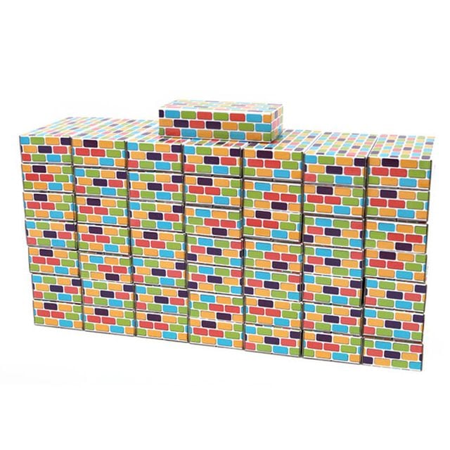 쿠쿠토이즈 블록 종이 벽돌블록 멀티 50pcs 중형 빅블럭 어린이 완구