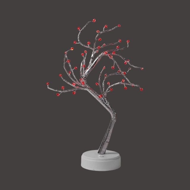 나무 LED 무드등 (USB 건전지 하트)