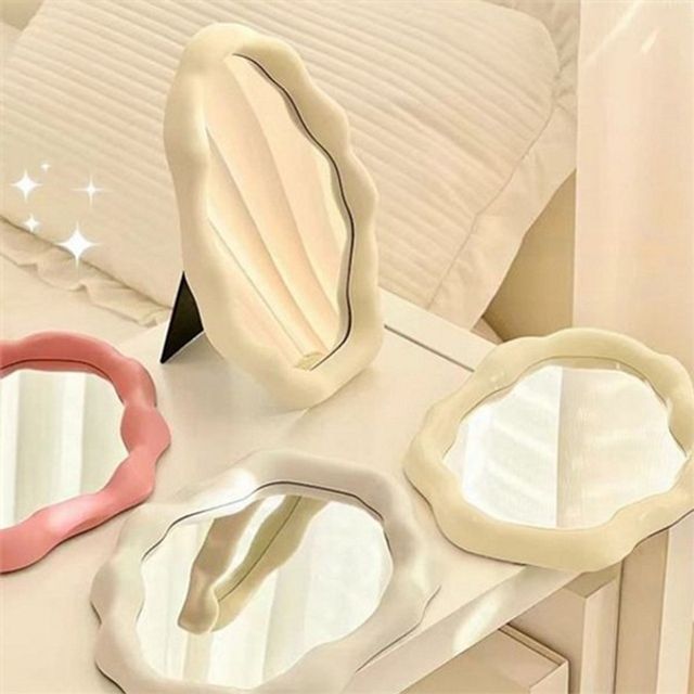 탁상용 구름 거울 인테리어 거울 메이크업 오브제 책상 침실 벽걸이 디자인 화장대 라운드 자취방 꾸미기