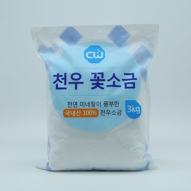 천우 꽃소금 국내산 3kg