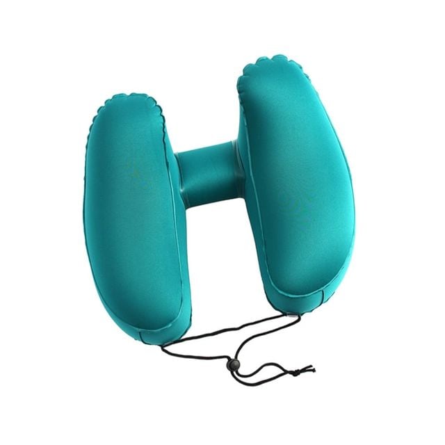 릴렉스 에어 목쿠션 블루그린 여행용목배게 목베개 휴대용목베개
