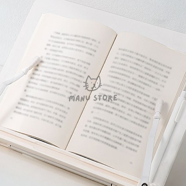 북스탠드 태블릿거치대 우드 독서대 30cm 화이트