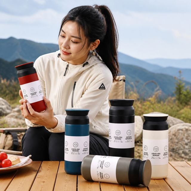 스텐 텀블러 350ml 500ml 진공 보온병 보냉컵 사무실 캠핑용 컵 답례품 인쇄가능