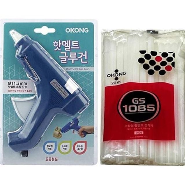 수공예 글루 건 다용도 핫멜트 글루 건 접착제 본드 투명