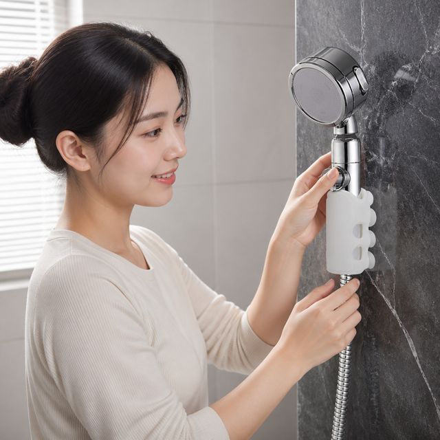 욕실 샤워기 흡착식 거치대 무타공 홀더 벽걸이 욕실용품