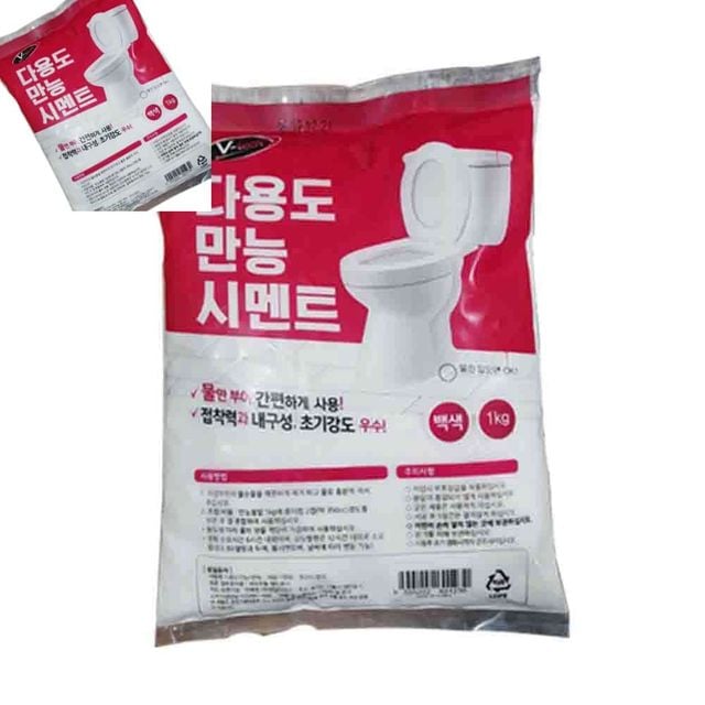 다용도 만능 시멘트 백색 1kg 줄눈보수 화장실줄눈 줄눈셀프 셀프줄눈 변기줄눈