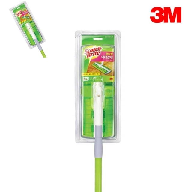 3M 클립형 막대걸레 청소 밀대 1개 35cm 13cm 가정용걸레 가정용밀대 물걸레밀대 사무실청소밀대