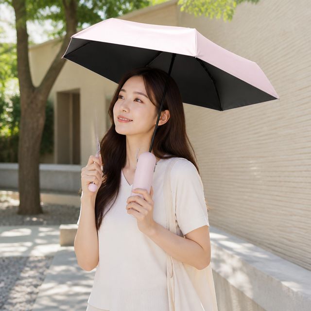 13컬러 파우치 초경량 접이식 양산 미니 우산 암막 휴대용 케이스 포함