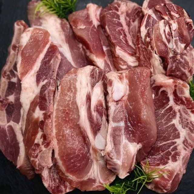 캠핑고기 대용량식자재 돼지갈비 1kg