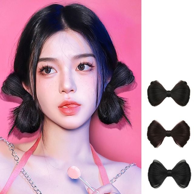 여성 페이크 머리 패션 리본 머리 예쁜 헤어핀