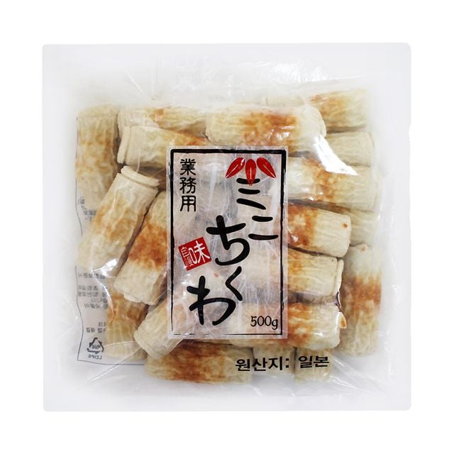 원통형 어묵 냉동 와카메 미니찌꾸와 500g