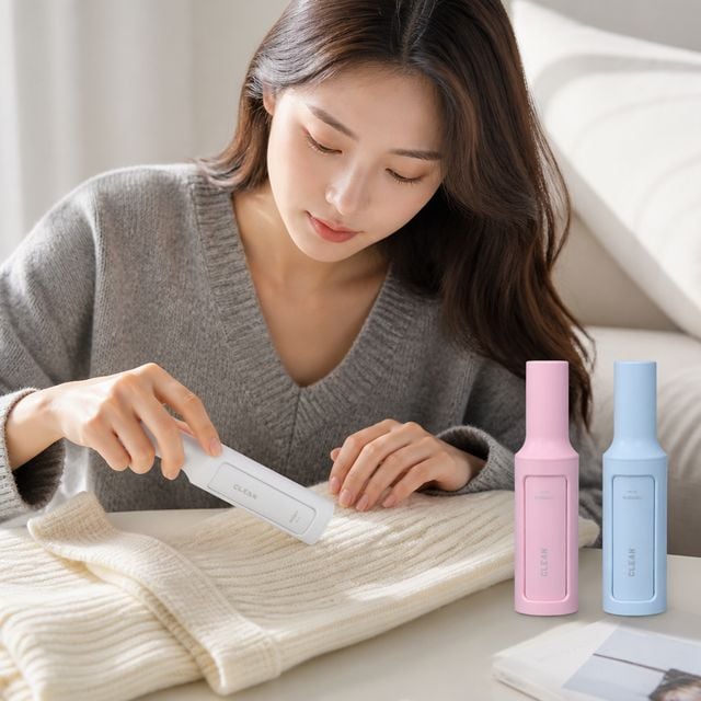 보풀제거기 니트 코트 가디건 세탁 의류 관리 휴대용 돌돌이 옷 보푸라기 제거기