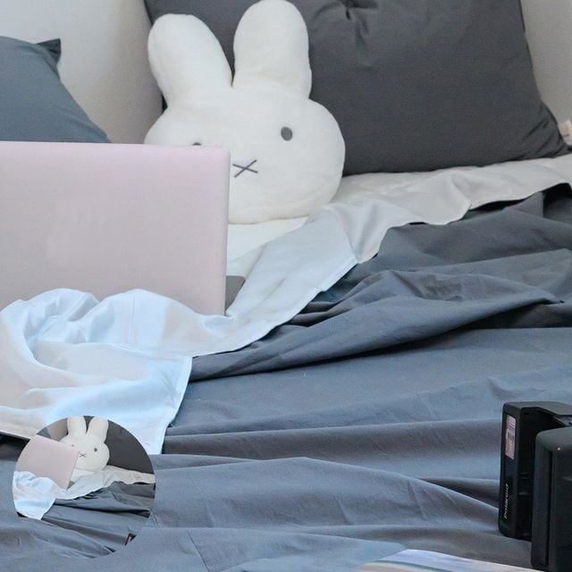 고양이털안묻는이불 강아지털안붙는이불 이불 여기호텔 고밀도 60수 듀라론 냉감 겹이불 슈퍼싱글 SS 차콜