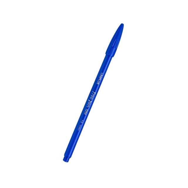 라인플러스 프리펜 파랑색 12개입 0.3mm 수성펜 사인펜