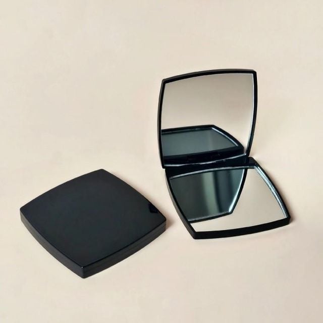 접이식 유광 블랙 확대경 손거울 팩트 자개공예 화장 휴대용 diy 양면 미니