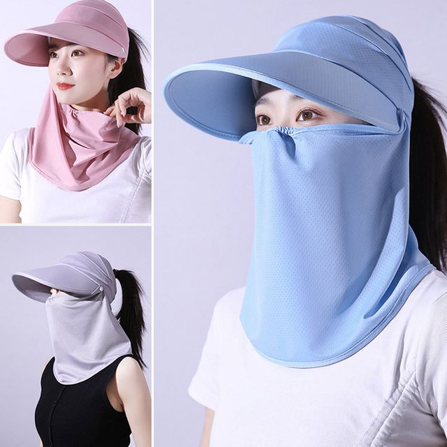 햇빛차단마스크 탈부착가능 여름모자 썬캡 쿨모자