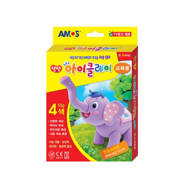아모스 아이클레이 요술점토 10g 4색